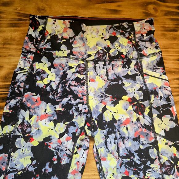 Calvin Klein Performance Women’s Athletic Leggings Floral Gym Workout Size S EUC - Picture 2 of 6